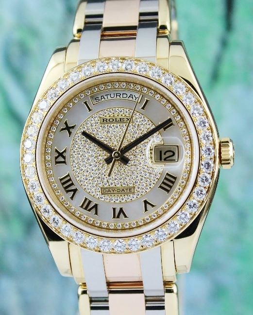 (image for) ROLEX 18K TRI GOLD OYSTER PERPETUAL DAY-DATE MASTER PIECE - 18948